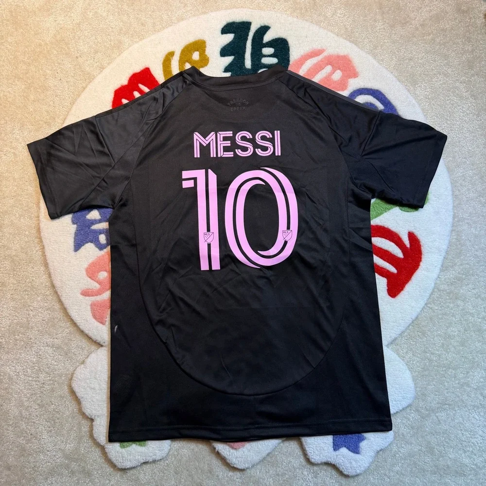 Adidas Inter Miami CF Messi 10 Away Jersey Black Pink Player Version Size M NWT